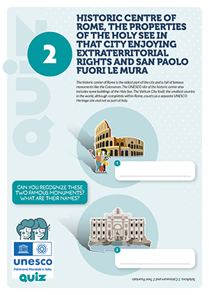 attività per bambini del sito UNESCO nr. 2