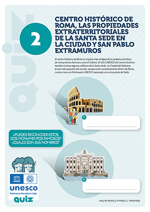 attività per bambini del sito UNESCO nr. 2
